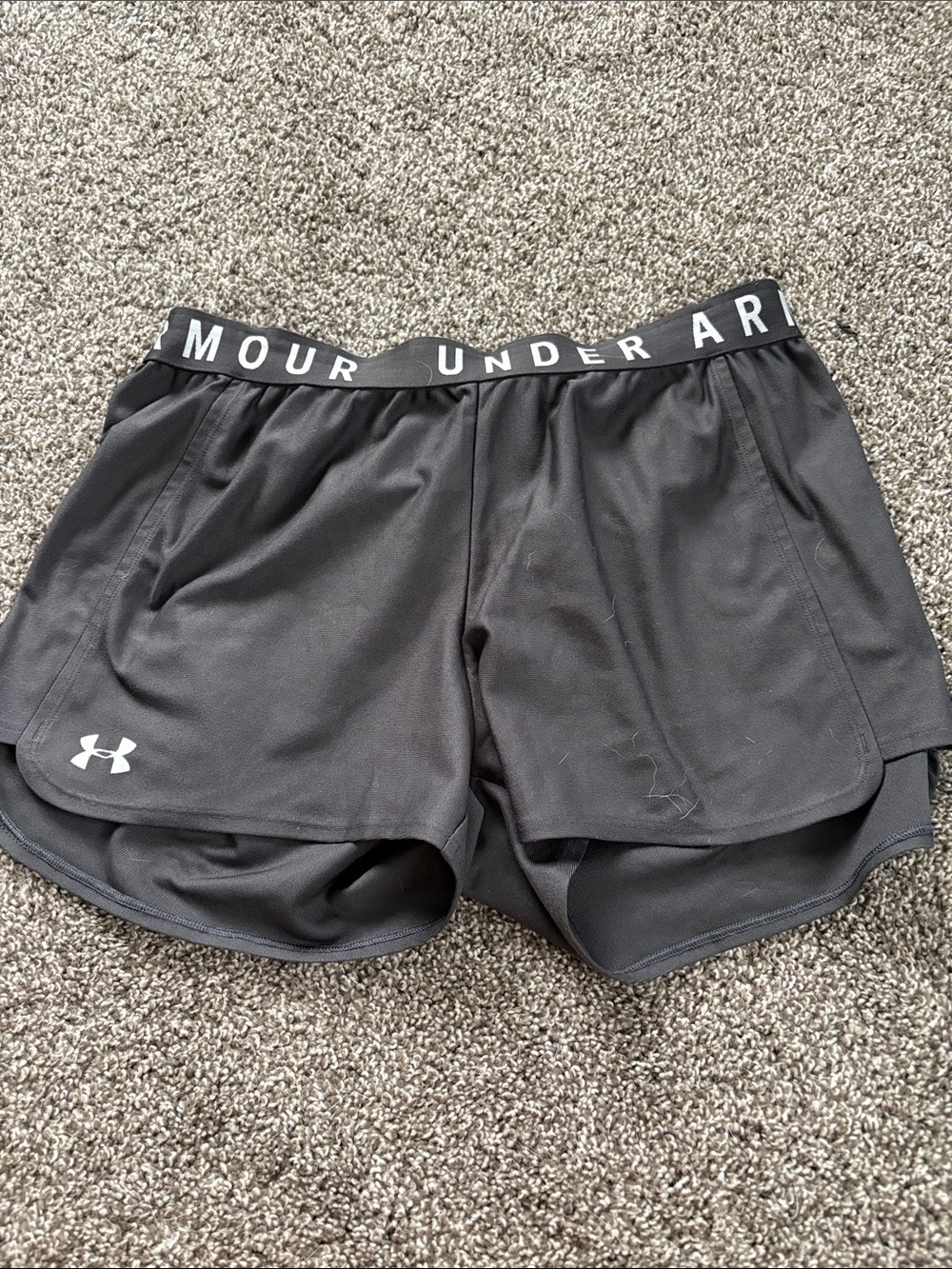 Under Armour Black Women's Double-Layer Performance Shorts